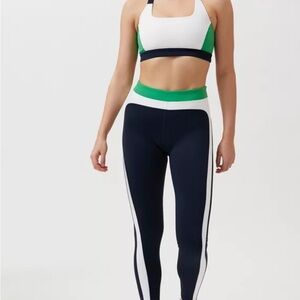 Splits59 Navy and Green Leggings